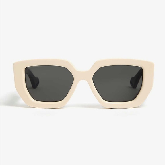 Anthropologie Accessories - Anthropologie Chunky Geometric Square Thick Rimmed Frame Mod Cat Eye Sunglasses